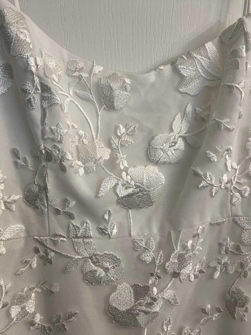 Park & Fifth White Lace Slip Dress - Picture 4 of 15